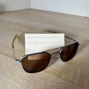 Randolph Engineering 5 1/2 Sunglasses Aviator Matte Chrome AF-52-20 FRAMES ONLY